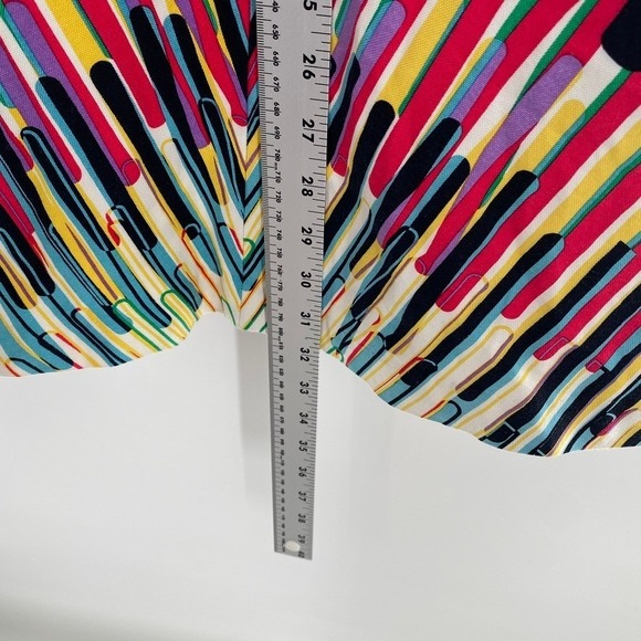 Tracy Reese New York Colorful Strapless Silk Cotton Blend Dress Size 4 Cocktail - Picture 4 of 12